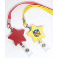 Star Retractable Badge Reel with Lanyard